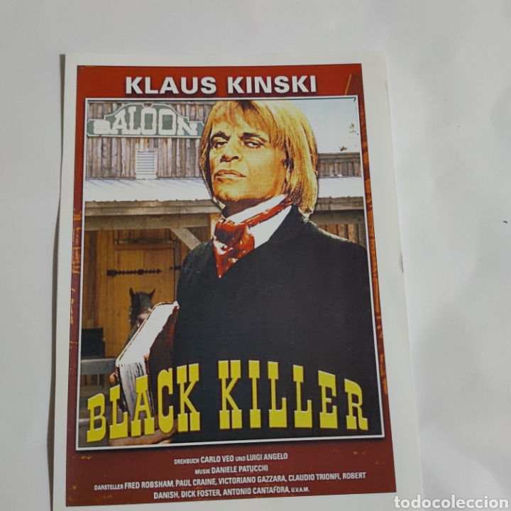 Cin&eacute;ma: MCG88 el pistolero de negro MICRO GUIA TAMA&Ntilde;O 10 X 14,50