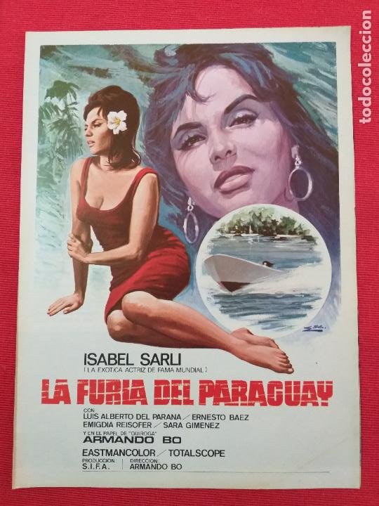 guia: la furia del paraguay. isabel sarli, arma - Acheter Guides  publicitaires anciens de films sur todocoleccion