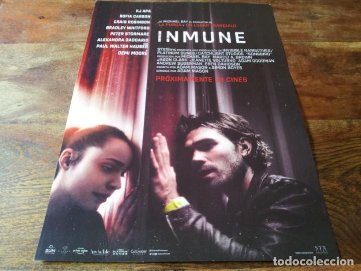 Cin&eacute;ma: Inmune - K.J. Apa, Sofia Carson, Demi Moore, Bradley Whitford - guia original diamond 2020