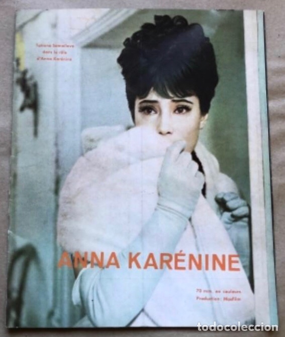 Cine: ANNA KARENINA, ALEKSANDR ZARKHI (URSS, 1967). REVISTA PROMOCIONAL DE LA PEL&Iacute;CULA. RUSO, CASTELLANO,I