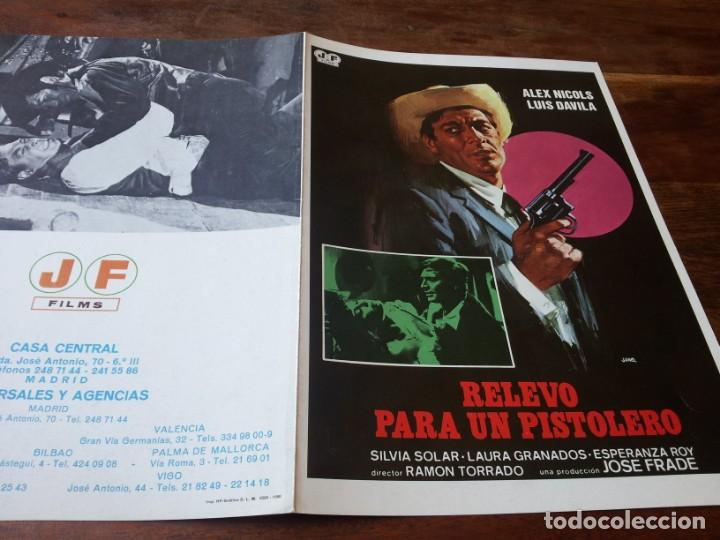 Kino: Relevo para un pistolero - luis davila, alex nicols, silvia solar - guia original jf films 1980 jano