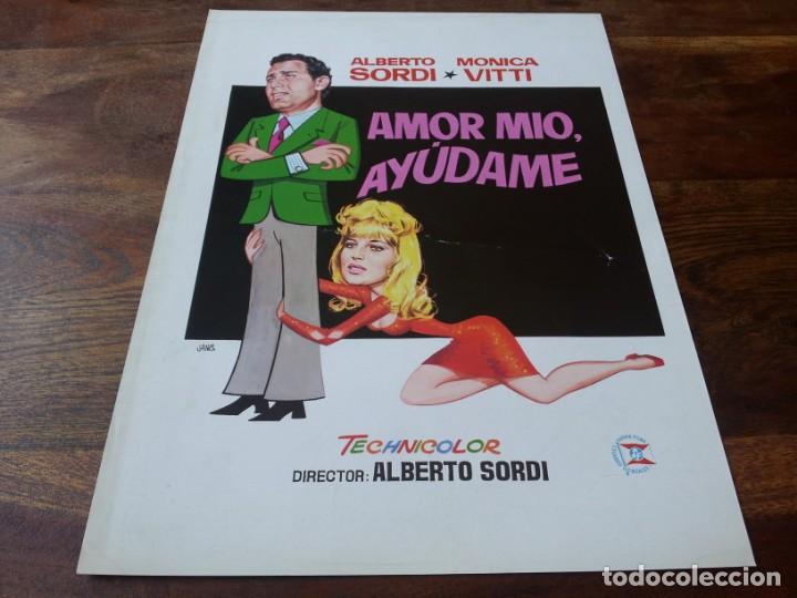 Cin&eacute;ma: Amor mio, ayudame - Alberto Sordi, Monica Vitti, Laura Adami - guia original suevia 1971 jano