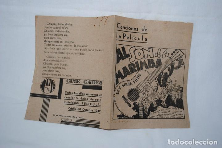Kino: AL SON DE LA MARIMBA , CANCIONES DE LA PELICULA . 1942