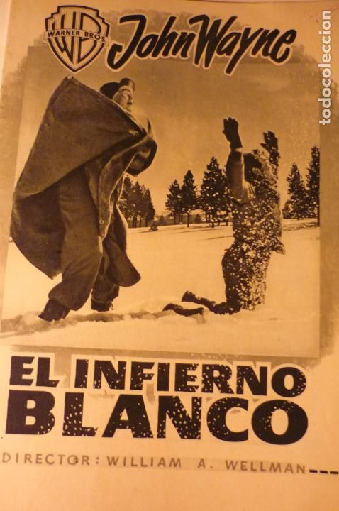 Cine: GUIA INFIERNO BLANCO JOHN WAYNE.-. 16 PAG