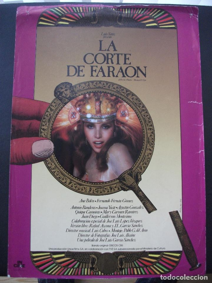 Cine: GU&Iacute;A PUBLICITARIA DE LA PEL&Iacute;CULA LA CORTE DEL FARAON, ANA BELEN, 1 HOJA