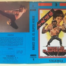 Cine: CARATULA VHS - BRUCE LEE EL SUPERHEROE - VIGERSA