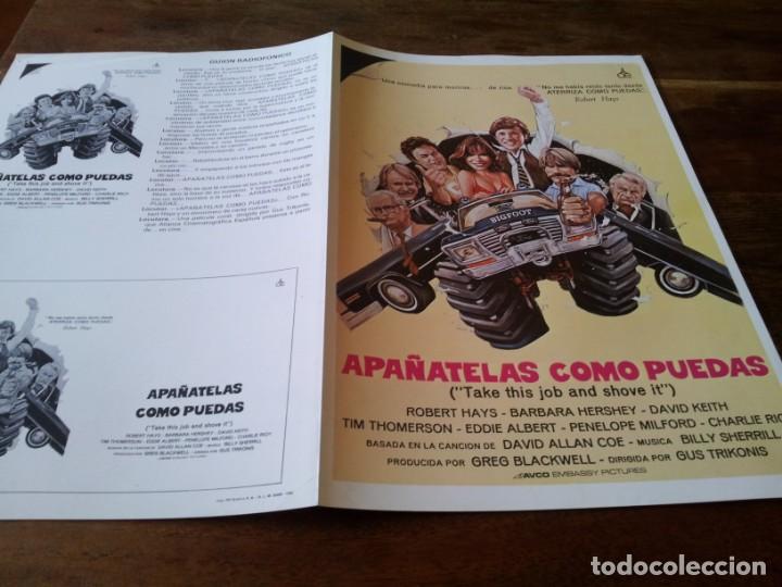 Kino: Apa&ntilde;atelas como puedas - David keith, Barbara hershey, Robert hays - guia original Alianza 1982