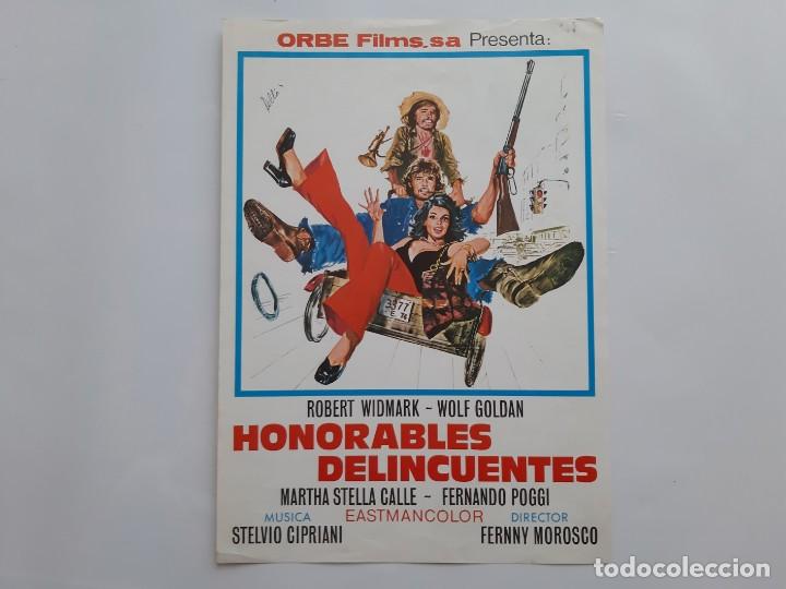 Kino: ANTIGUA GUIA PUBLICITARIA CINE HONORABLES DELINCUENTES RV 190