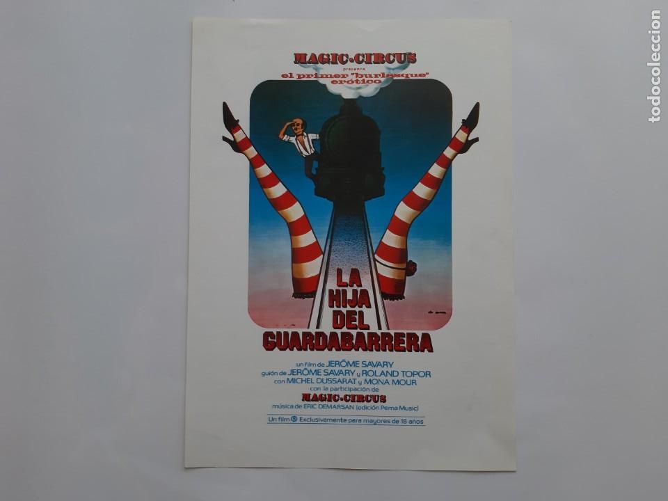 Kino: ANTIGUA GUIA PUBLICITARIA CINE LA HIJA DEL GUARDABARRERA RV 193
