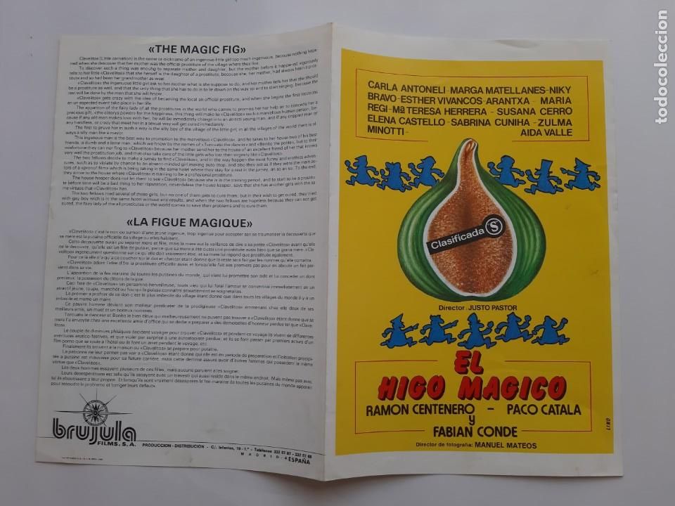 Kino: ANTIGUA GUIA PUBLICITARIA CINE EL HIGO MAGICO CLASIFICADA S RV 194