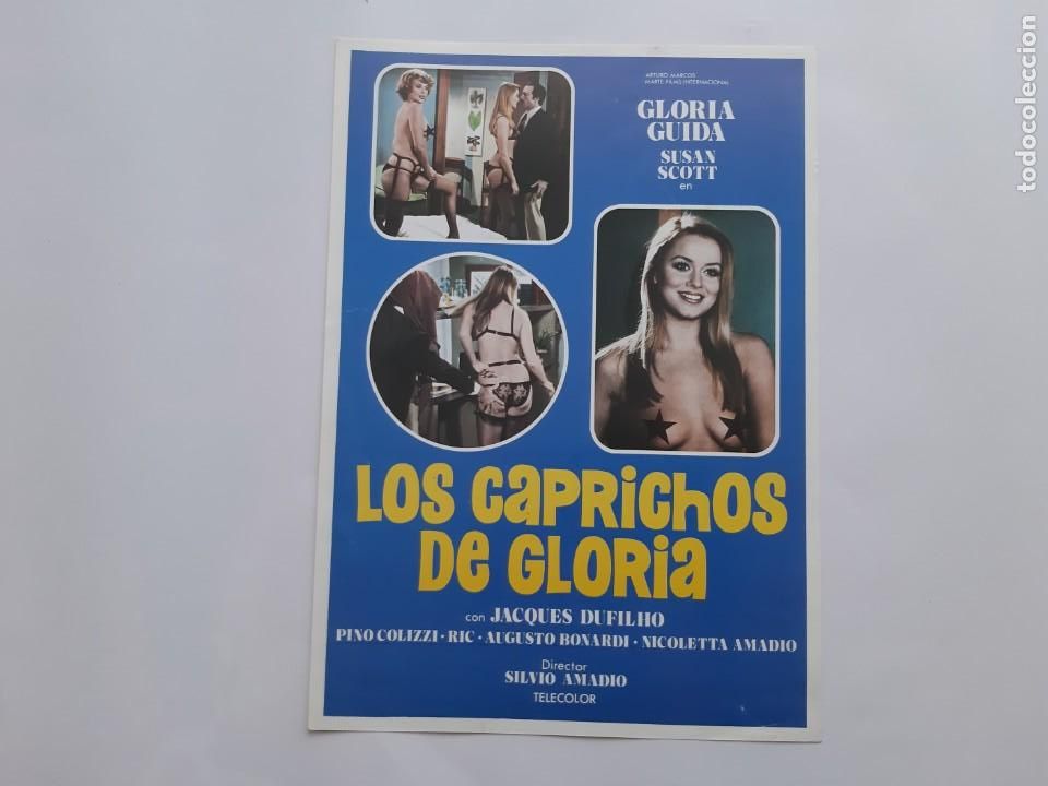 Kino: ANTIGUA GUIA PUBLICITARIA CINE LOS CAPRICHOS DE GLORIA RV 205