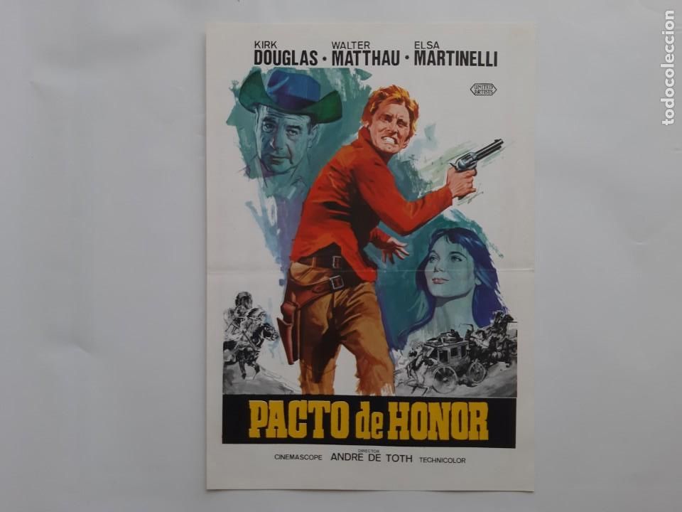 Kino: ANTIGUA GUIA PUBLICITARIA CINE PACTO DE HONOR KIRK DOUGLAS WALTER MATTHAU RV 227
