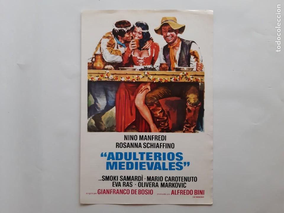 Kino: ANTIGUA GUIA PUBLICITARIA CINE ADULTERIOS MEDIEVALES RV 248