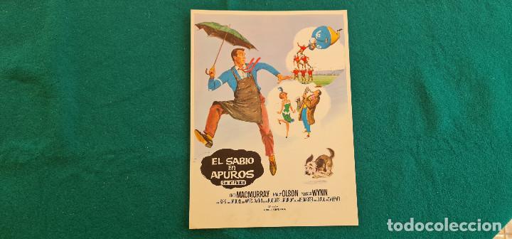 Cine: FOLLETO GUIA DE CINE FICHA TECNICA - EL SABIO EN APUROS - DIR. ROBERT STEVENSON - RW