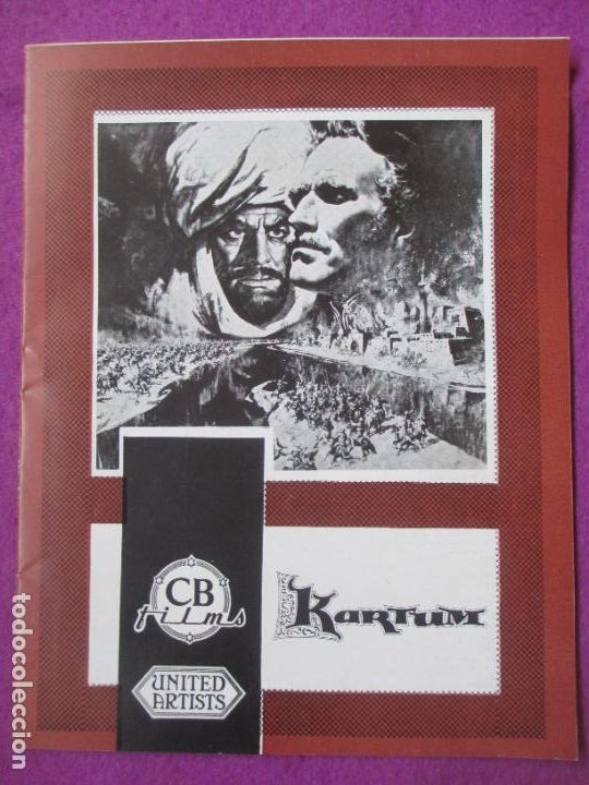 Cine: GUIA PUBLICITARIA CINE KARTUM CHARLTON HESTON LAURENCE OLIVIER G902