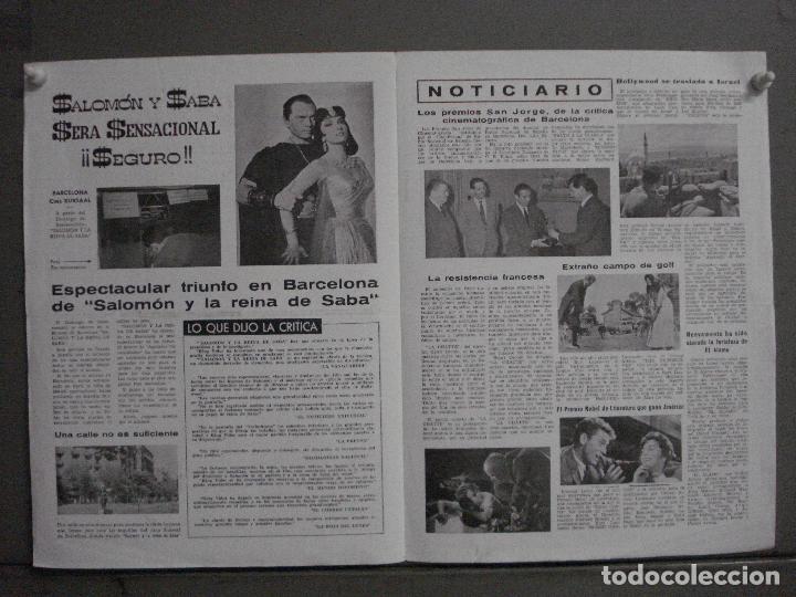 Cine: G9382 NOTICIARIO ORIG CB FILMS MAYO 1960 SALOMON Y LA REINA DE SABA LA HORA FINAL GINA AVA GARDNER