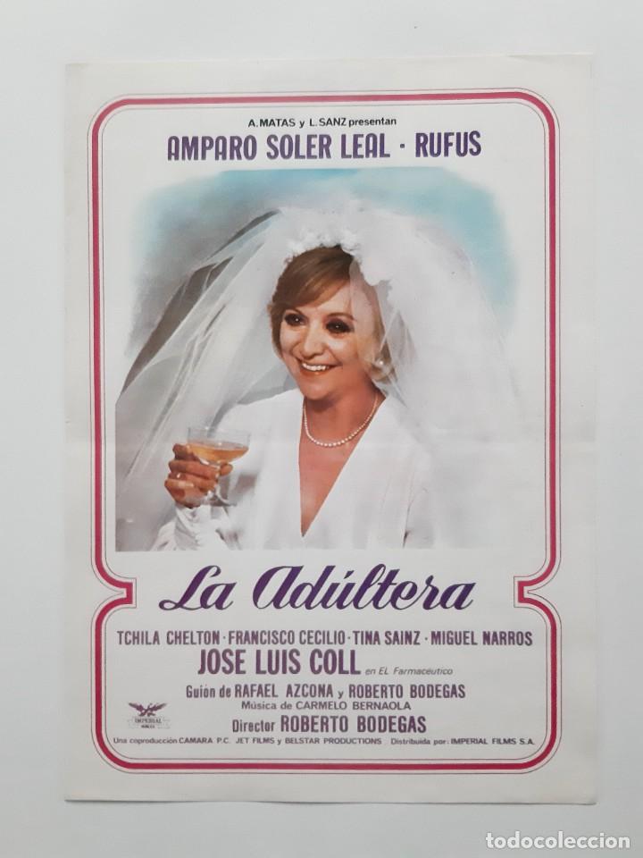 Kino: ANTIGUA GUIA PUBLICITARIA CINE LA ADULTERA RV 323