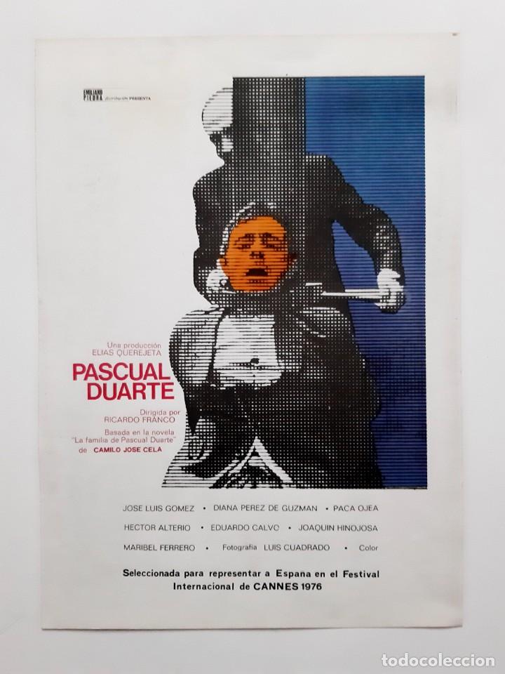 Kino: ANTIGUA GUIA PUBLICITARIA CINE PASCUAL DUARTE RV 329