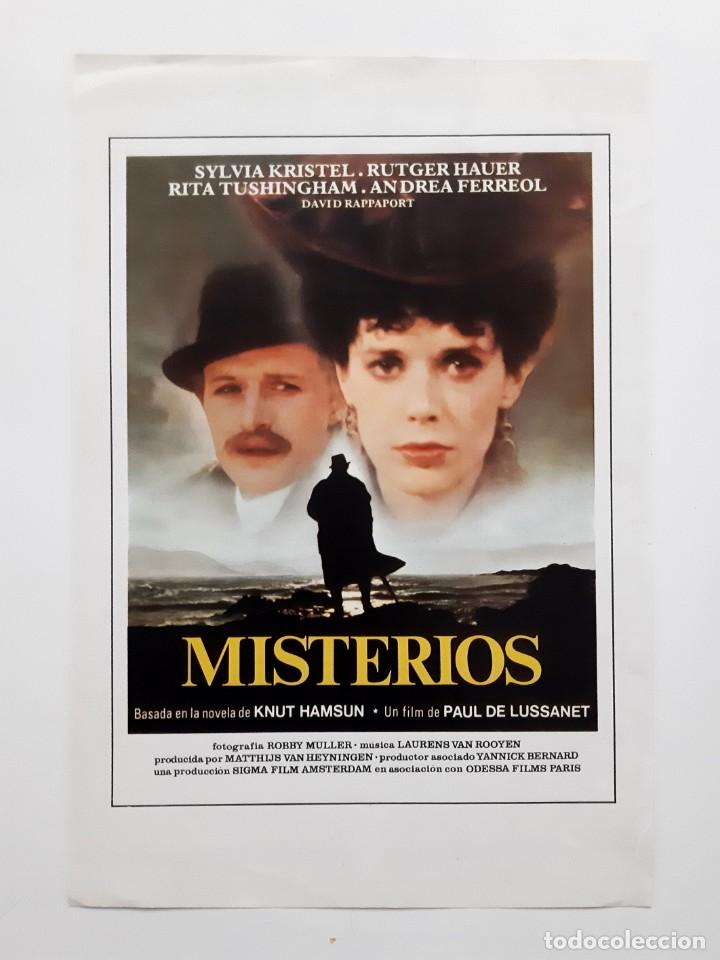 Kino: ANTIGUA GUIA PUBLICITARIA CINE MISTERIOS RV 330