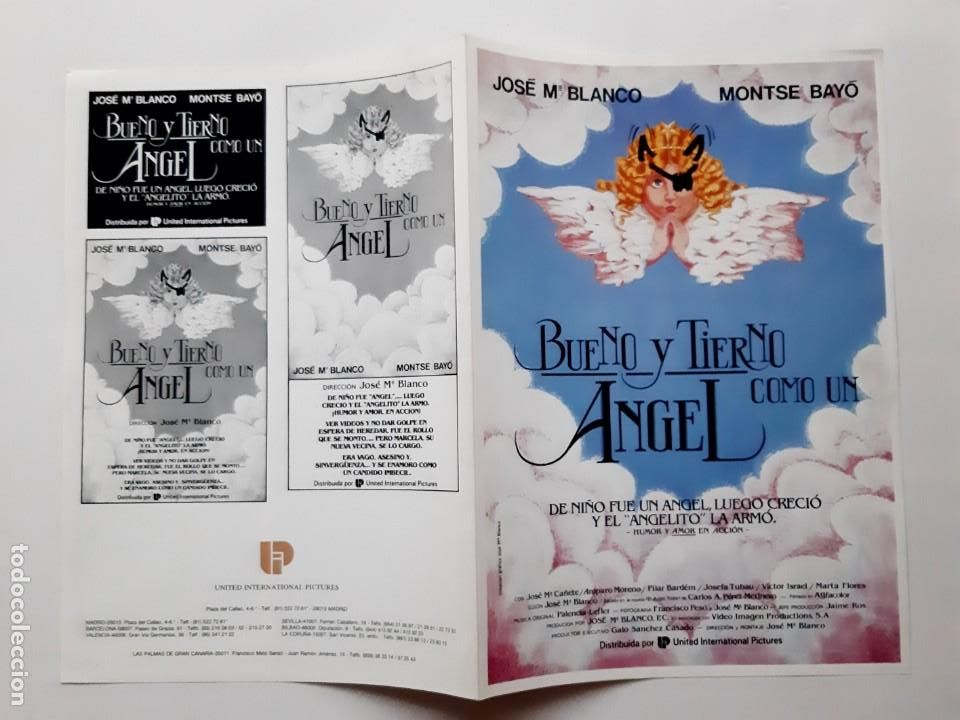 Kino: ANTIGUA GUIA PUBLICITARIA CINE BUENO Y TIERNO COMO UN ANGEL RV 333