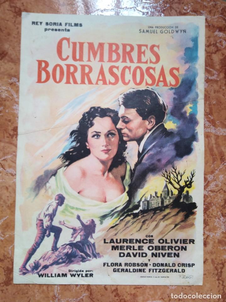 Cine: CUMBRES BORRASCOSAS LAURENCE OLIVIER MERLE OBERON GUIA REY SORIA ORIGINAL