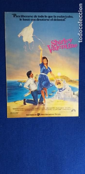 Cinema: Guia doble: Shirley Valentine. A&ntilde;o 1989. Lewis Gilbert. Pauline Collins, Tom Conti