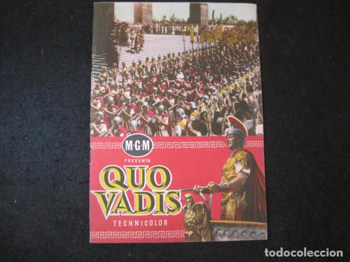 Cine: QUO VADIS-TECHNICOLOR-GUIA PUBLICIDAD PELICULA-VER FOTOS-(K-3960)