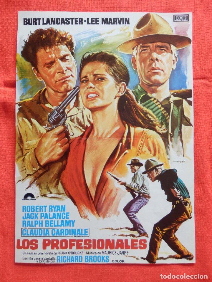 Cine: los profesionales, guia sencilla, brut lancaster lee marvin, 1975