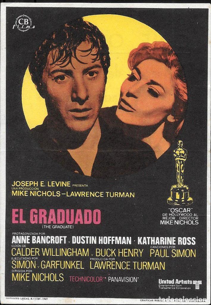 Cine: CARTEL ORIGINAL DE LA PELICULA &rdquo; EL GRADUADO &rdquo;