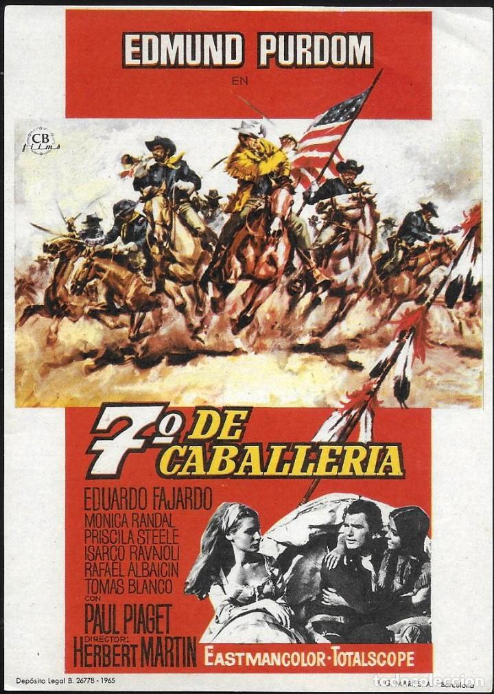 Cine: CARTEL ORIGINAL DE LA PELICULA &rdquo; 7&ordm; DE CABALLERIA &rdquo;