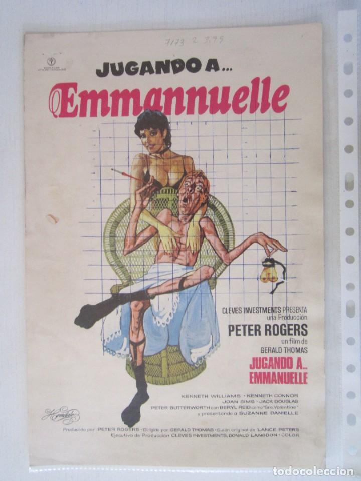 Cinema: CARTELE DE CINE DE20X30 CM. DE JUGANDO A EMMANNUELLE