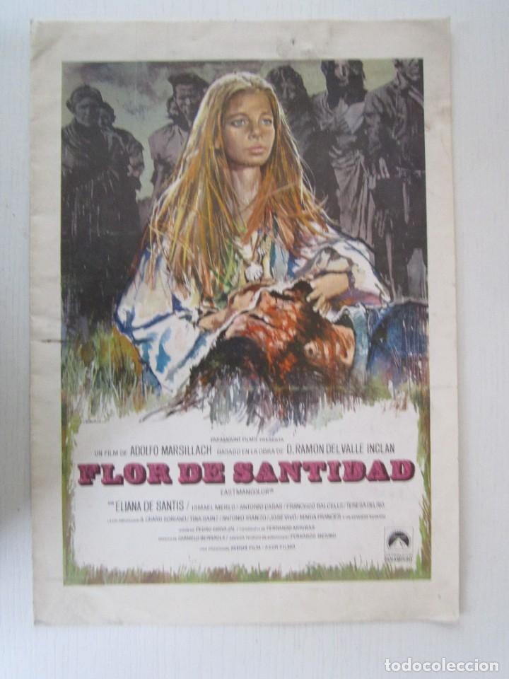 Cinema: CARTEL DE CINE DE 20X30CM FLOR DE SANTIDAD DE MARSILLACH BUEN REPARTO