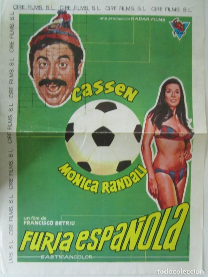 Cinema: CARTEL DE CINE DE 30X40 DE FURIA ESPA&Ntilde;OLA CON CASSEN Y MONICA RANDALL