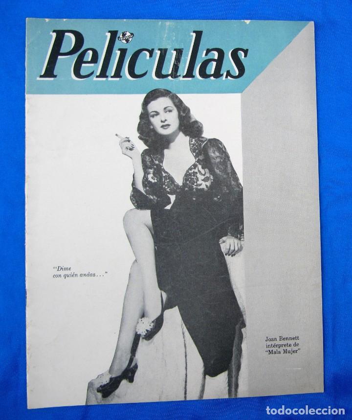 Cine: REVISTA PEL&Iacute;CULAS. PUBLICADA POR UNIVERSAL FILMS. JOAN BENNETT. SIN A&Ntilde;O, NI N&Uacute;MERO. PRESS BOOK, 1946