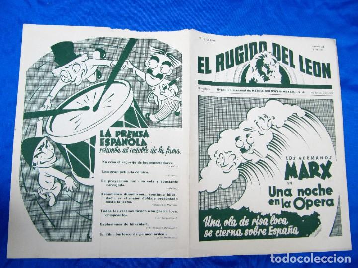 Cine: METRO GOLDWYN MAYER. EL RUGIDO DEL LE&Oacute;N. PEL&Iacute;CULAS. UNA NOCHE EN LA &Oacute;PERA... 15 DE JULIO DE 1936.