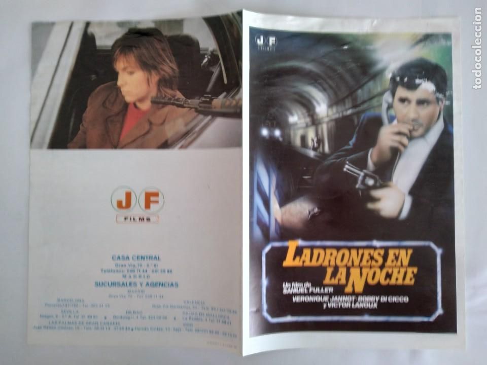 Cinema: ANTIGUA GUIA PUBLICITARIA CINE LADRONES EN LA NOCHE RV 537