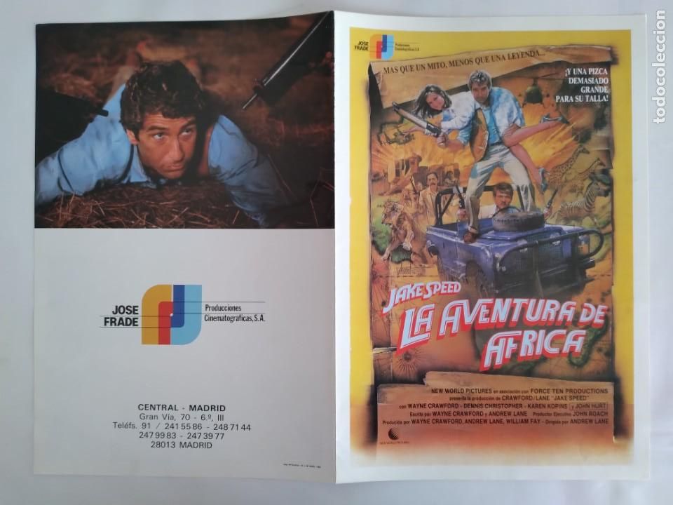 Cinema: ANTIGUA GUIA PUBLICITARIA CINE LA AVENTURA DE AFRICA RV 538