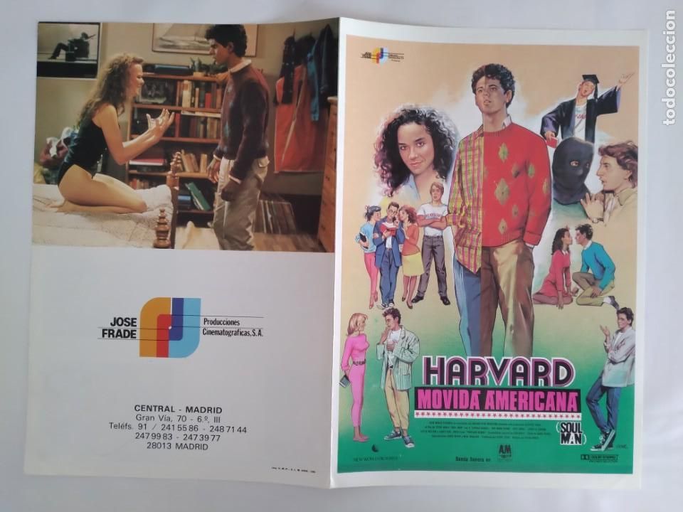 Cinema: ANTIGUA GUIA PUBLICITARIA CINE HARVARD MOVIDA AMERICANA JANO RV 557