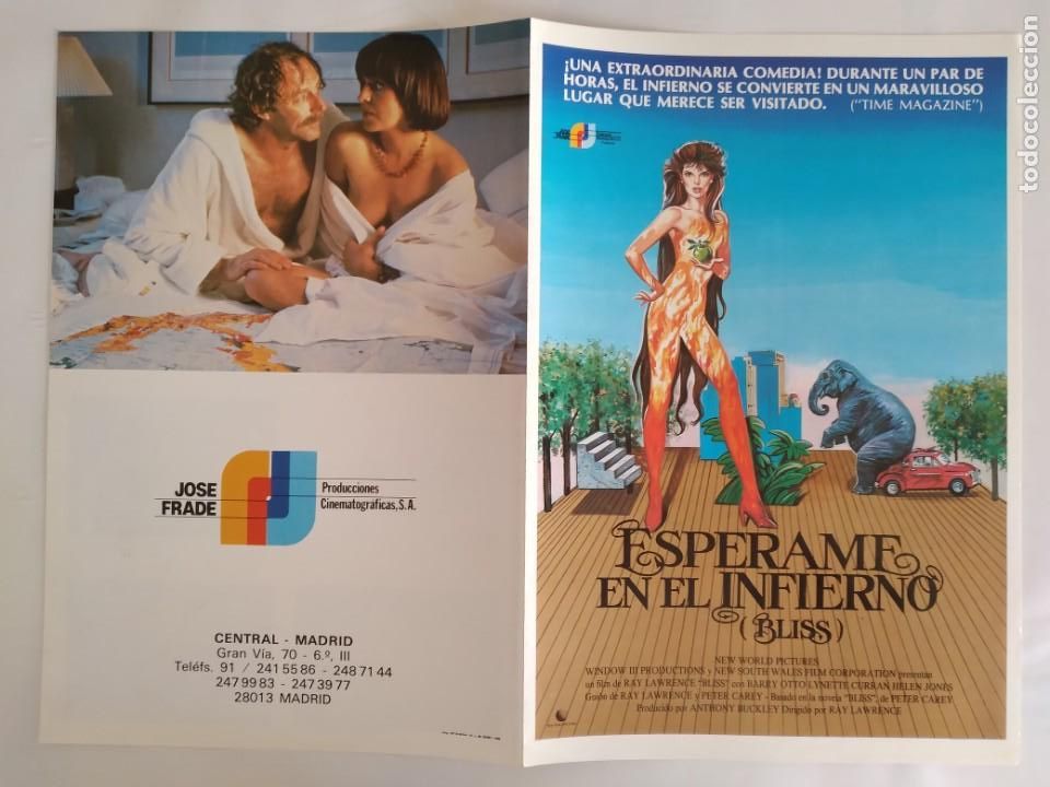 Cinema: ANTIGUA GUIA PUBLICITARIA CINE ESPERAME EN EL INFIERNO RV 560