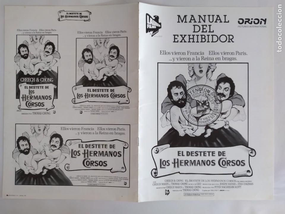 Cinema: ANTIGUA GUIA PUBLICITARIA CINE EL DESTETE DE LOS HERMANOS CORSOS RV 571