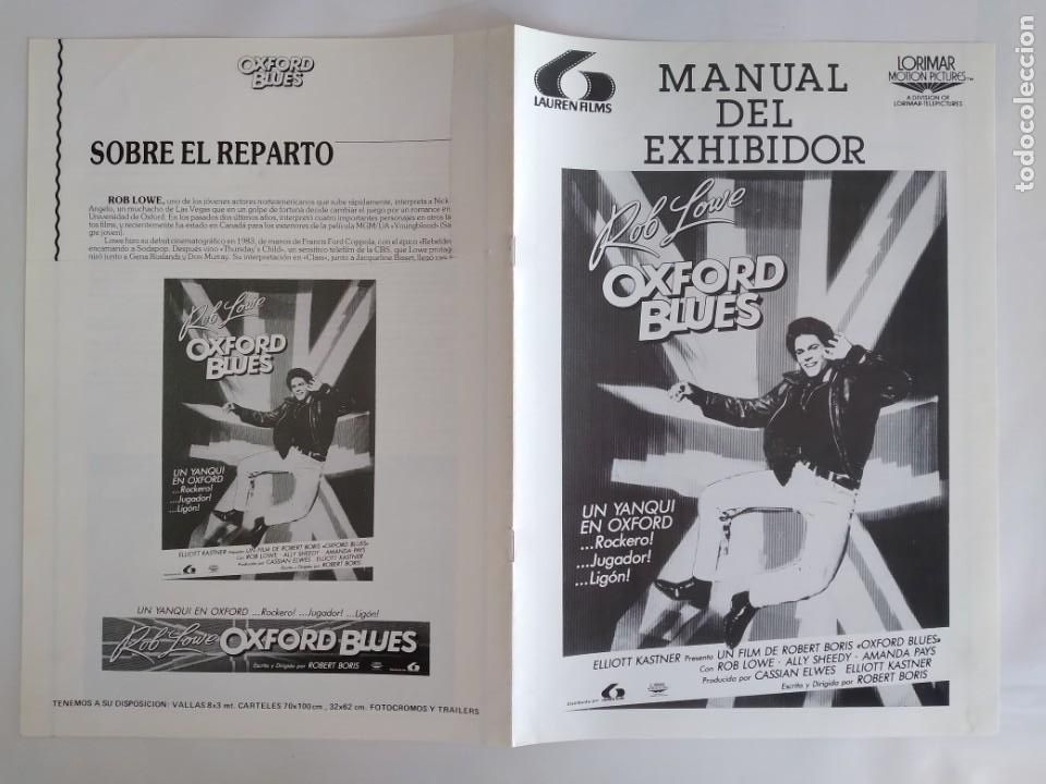 Cinema: ANTIGUA GUIA PUBLICITARIA CINE OXFORD BLUES RV 575