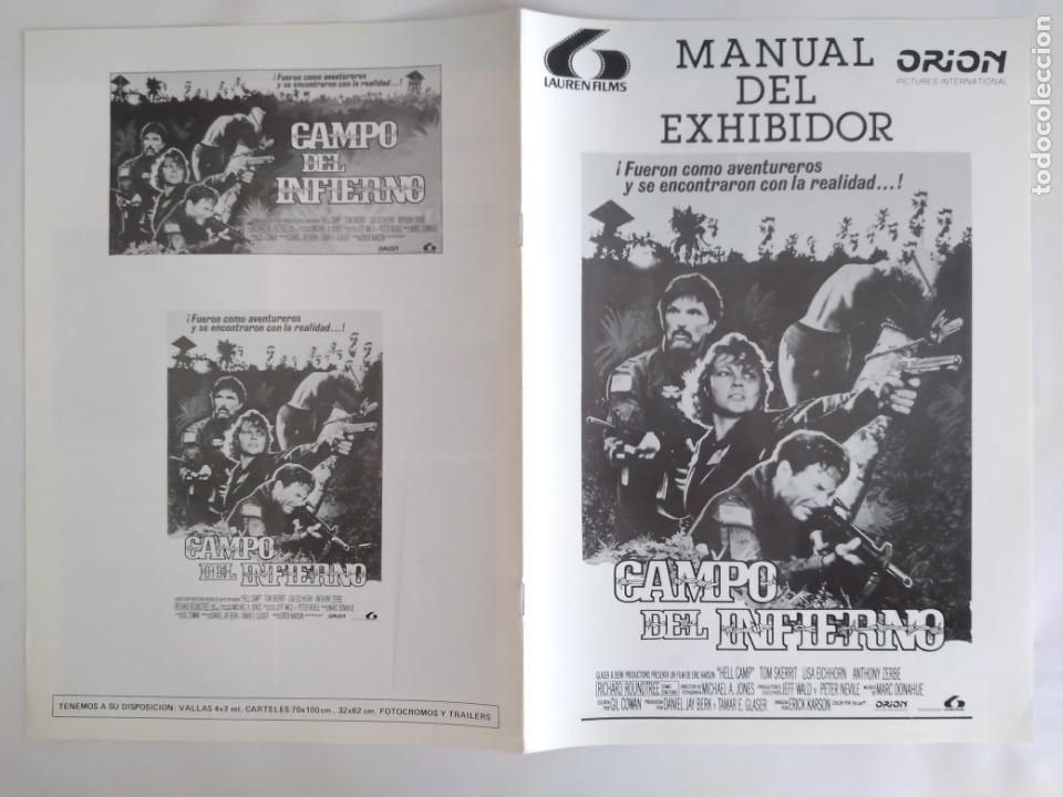 Cinema: ANTIGUA GUIA PUBLICITARIA CINE CAMPO DEL INFIERNO RV 577