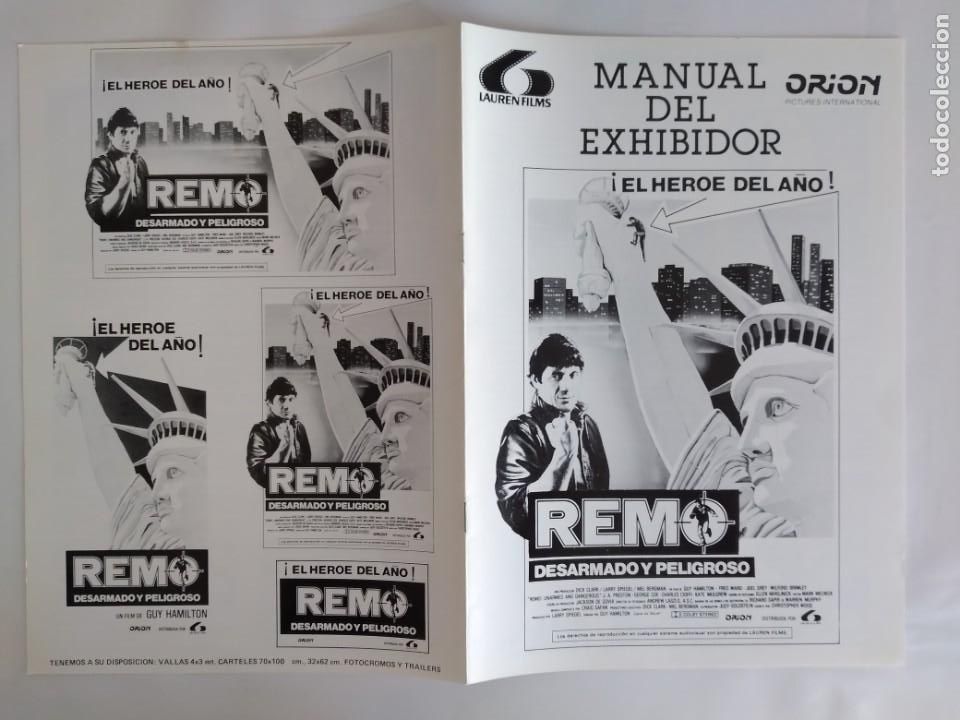 Cinema: ANTIGUA GUIA PUBLICITARIA CINE REMO DESARMADO Y PELIGROSO RV 580