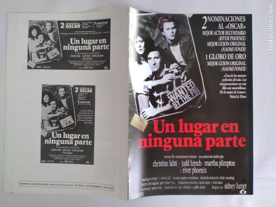 Cinema: ANTIGUA GUIA PUBLICITARIA CINE UN LUGAR EN NINGUNA PARTE RV 588