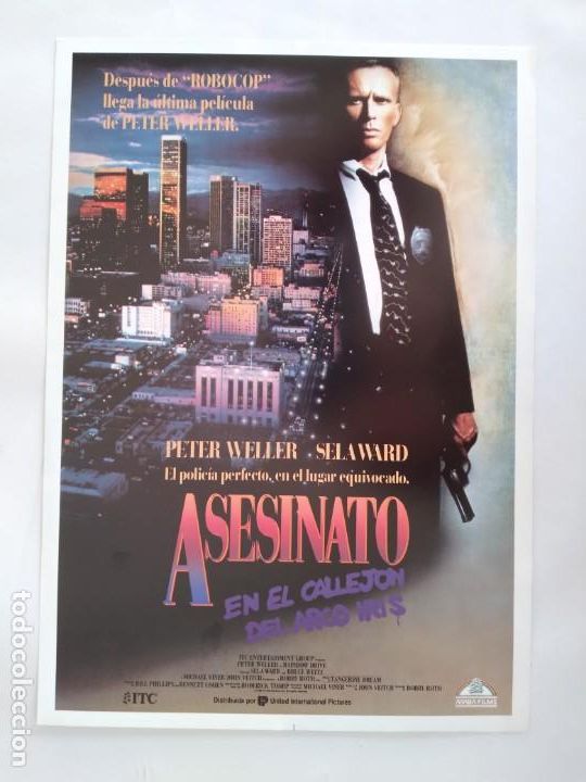 Cinema: ANTIGUA GUIA PUBLICITARIA CINE ASESINATO EN EL CALLEJON DEL ARCO IRIS RV 614