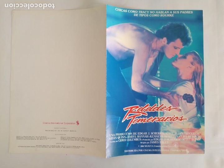 Cinema: ANTIGUA GUIA PUBLICITARIA CINE REVELDES TEMERARIOS RV 615