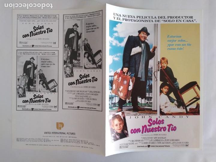 Cinema: ANTIGUA GUIA PUBLICITARIA CINE SOLOS CON NUESTRO TIO RV 616