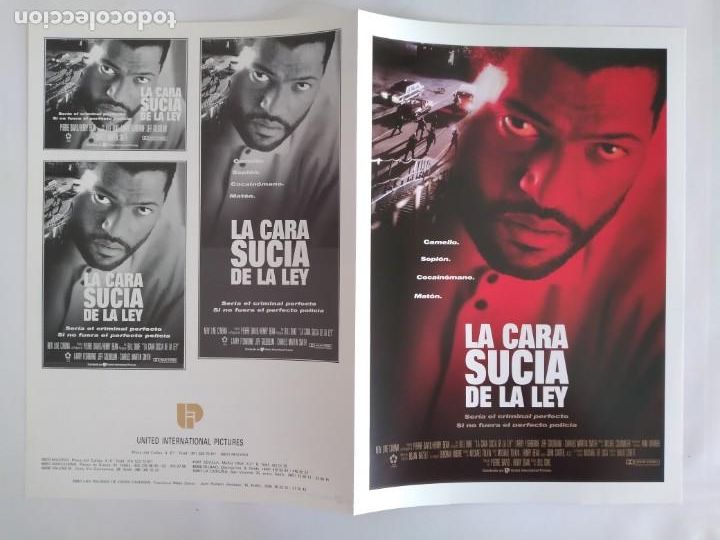 Cinema: ANTIGUA GUIA PUBLICITARIA CINE LA CARA SUCIA DE LA LEY RV 618