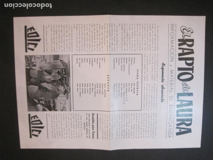 Cine: EL RAPTO DE LAURA-GUIA PUBLICIDAD CINE-VER FOTOS-(V-22.955)