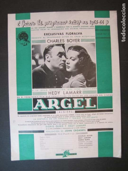 Cine: CHARLES BOYER-HEDY LAMARR-ARGE--GUIA PUBLICIDAD CINE-VER FOTOS-(V-22.957)
